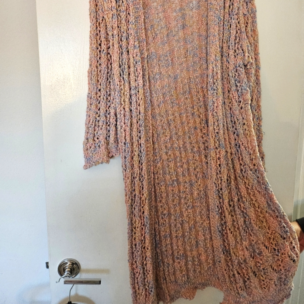 Crotchet maxi cardigan